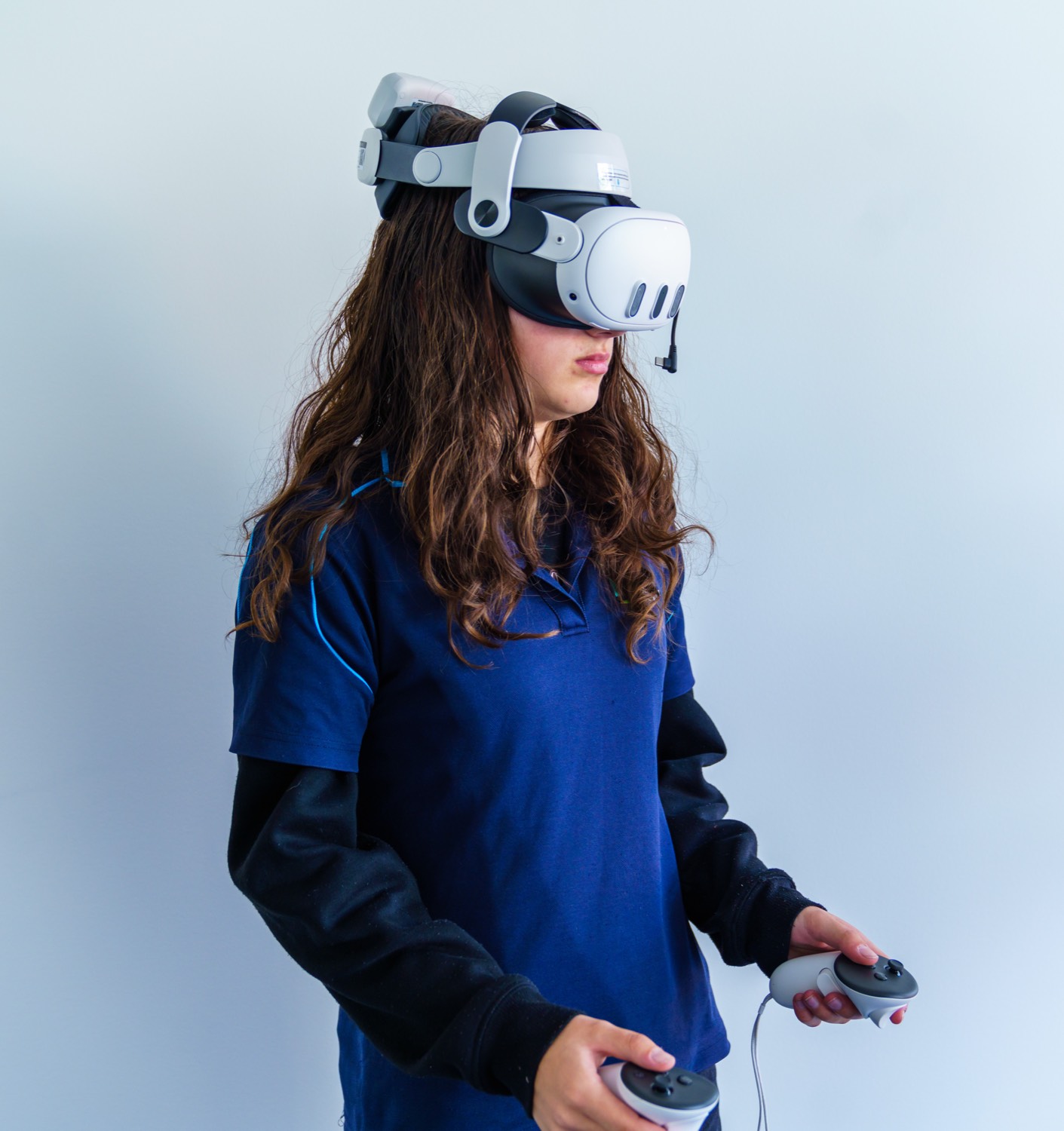 Gifted and talented student exploring immersive technology at Denmark SHS