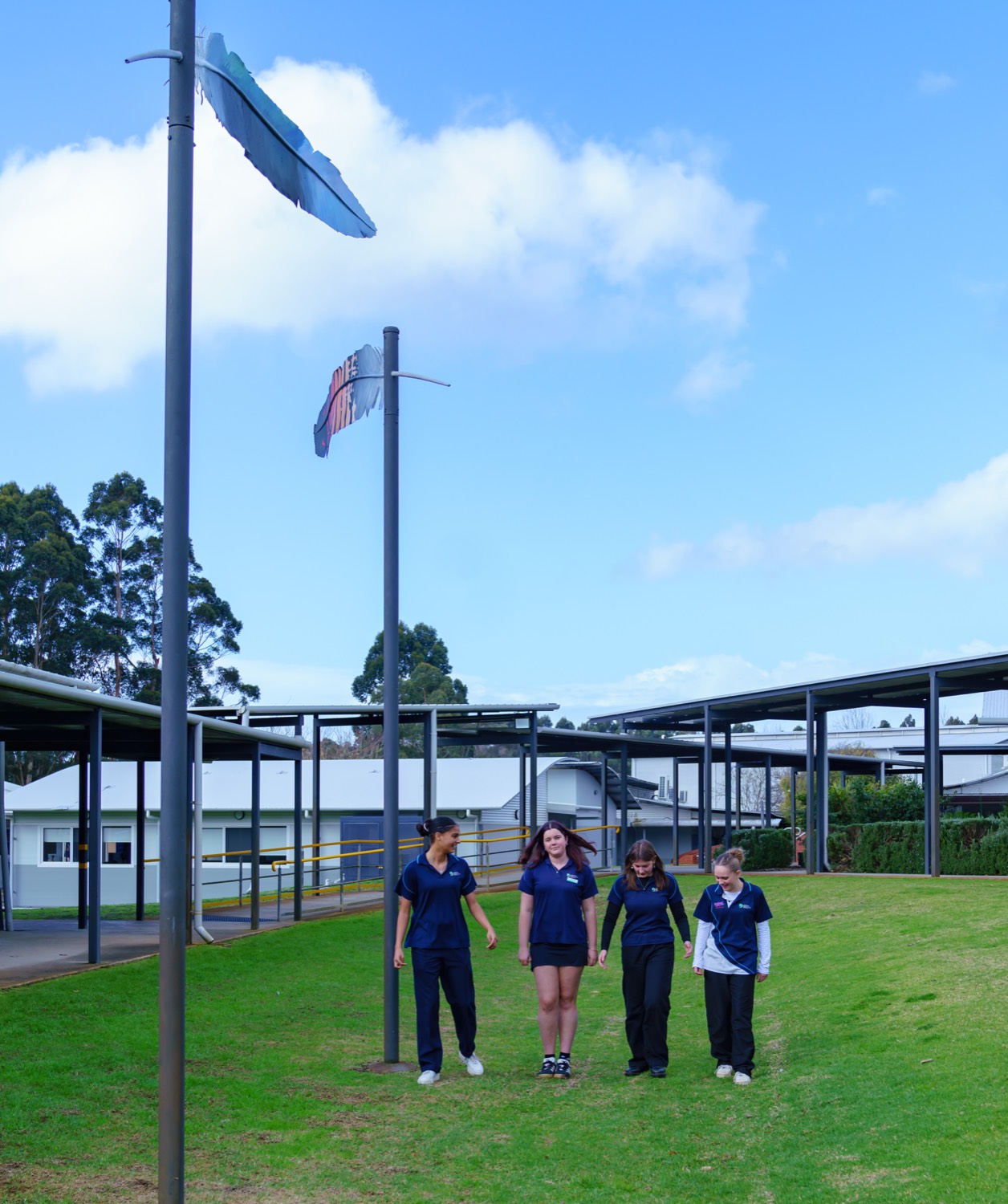 Senior students on campus at Denmark SHS